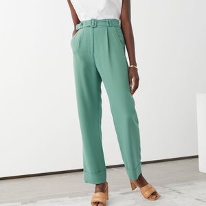 & Other stories | Belted High Waist Trousers